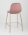 Стул полубарный Валенсия велюр розовый золотые ножки. Фото №7