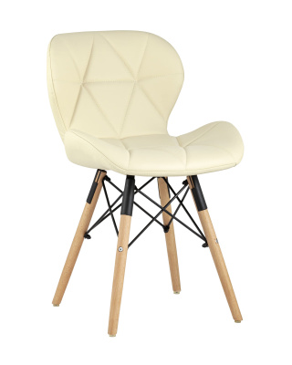 Стул Бон экокожа бежевый фото Стул Бон экокожа бежевый. Фото №2