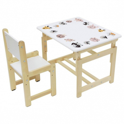 Набор учебный Polini kids Eco 400 SM, белый. Фото