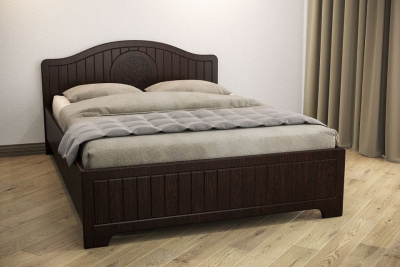 кровать 2000*1400 Монблан МБ-602К с ламелями и комплектом опор орех шоколадный фото кровать 2000*1400 Монблан МБ-602К с ламелями и комплектом опор орех шоколадный. Фото