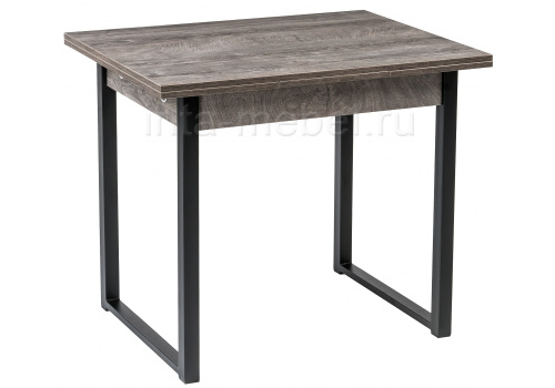 Стол деревянный Форли дуб рошелье / черный матовый. Фото №1