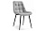 Стул Келми микровелюр светло-серый / черный глянец