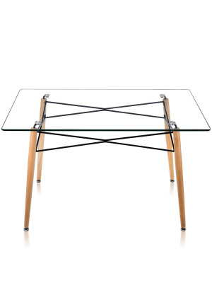 Стол DSW 130*80, прозрачный. Фото №4