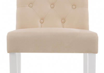 Стул деревянный Amelia white / fabric cream фото Стул деревянный Amelia white / fabric cream. Фото №4