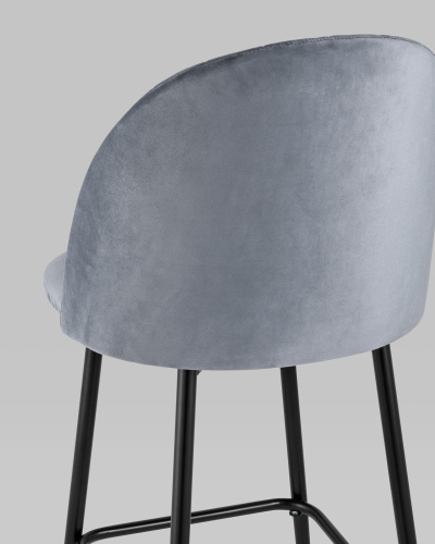 Стул барный Марсель велюр серый. Фото №8