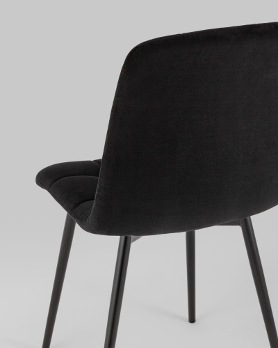 Стул Oliver велюр черный. Фото №8