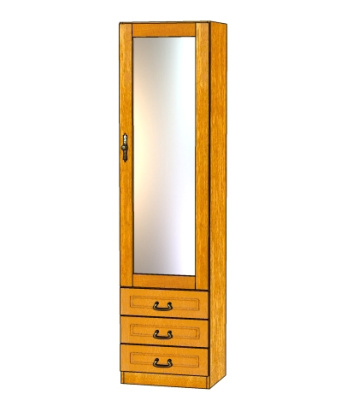 Шкаф Орион 1ГЗ (глубокий с зеркалом) фото Шкаф Орион 1ГЗ (глубокий с зеркалом). Фото №2