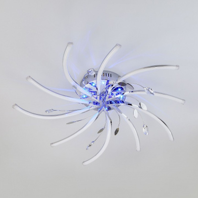 Потолочная люстра Eurosvet Windmill 90125/10 хром 97,5W фото Потолочная люстра Eurosvet Windmill 90125/10 хром 97,5W. Фото №2