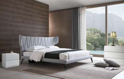 Кровать 1801 серая. Фото