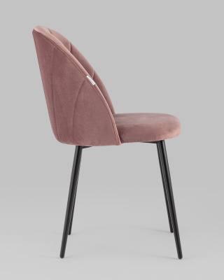 Стул Логан велюр пыльно-розовый фото Стул Логан велюр пыльно-розовый. Фото №4