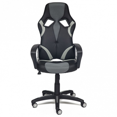 Компьютерное кресло Runner,  кож.зам/ткань, черный/серый, 36-6/tw12/tw-22. Фото