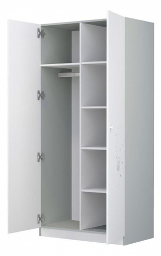 Шкаф платяной Polini kids French 1230 Teddy, белый. Фото №3