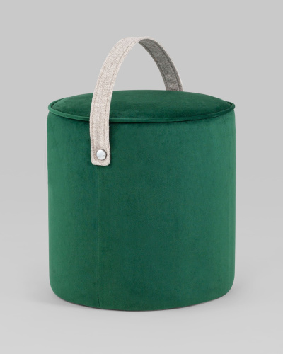 Пуф Джерри велюр изумрудный. Фото №3