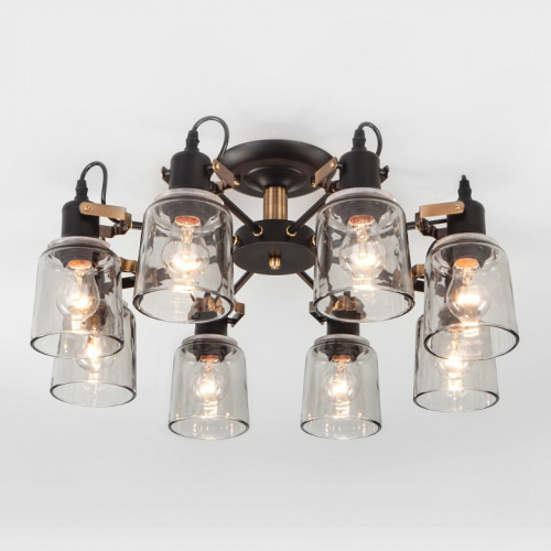 Потолочная люстра Eurosvet Astor 70111/8 черный. Фото №1