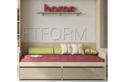 Полка навесная симметричная Силуэт фото Полка навесная симметричная Силуэт. Фото №4