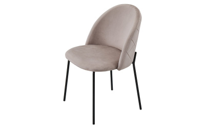 Стул C-962 бежевый/матовый черный. Фото
