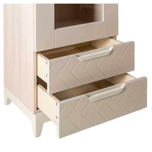 Шкаф витрина Сканди Жемчужно-белый. Фото №6