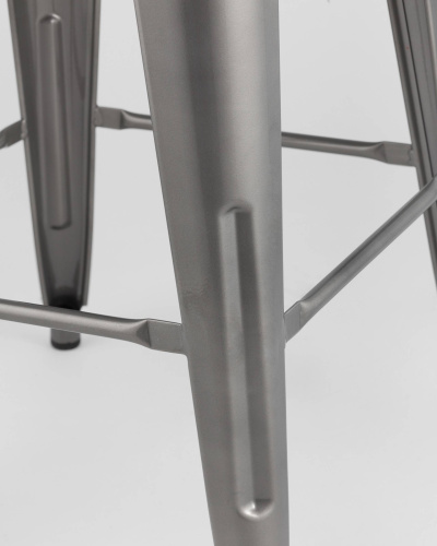 Стул полубарный TOLIX SOFT серебристый. Фото №9