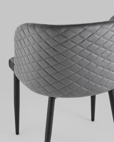 Стул Оскар велюр серый. Фото №8