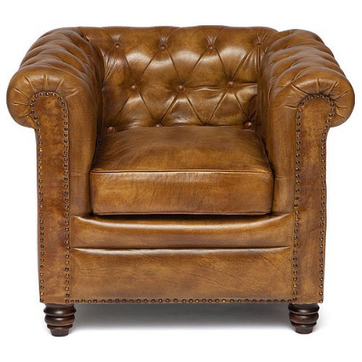 Компьютерное кресло CHESTER ( mod. 1157B ) кожа буйвола, 84*77*79, Античный светлый (Id: ). Фото №2