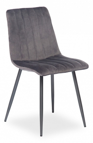 Стул  DUBLIN (mod. 7066) металл,ткань, 45 х 56 х 88 х 51 см, серый вельвет/антрацит (Поставляется только по 4 шт). Фото №1
