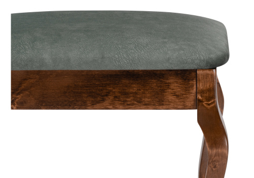 Банкетка Лусте орех / зеленая. Фото №4