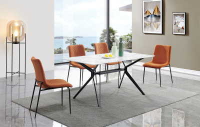 Стол MARBELLA FSD1943 белый мрамор. Фото