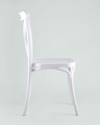 Стул Кроссбэк пластиковый белый. Фото