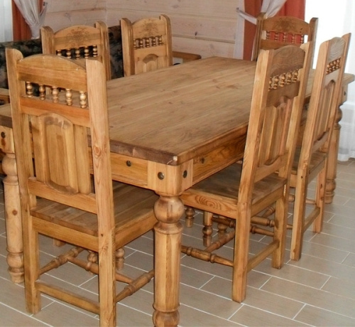 Стол обеденный Викинг GL-05 (6 типоразмеров). Фото №2