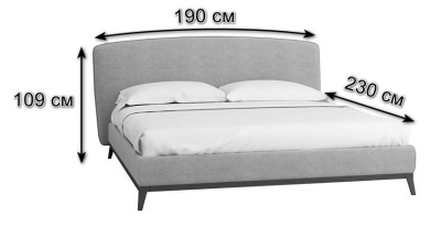 Кровать с ортопедическим основанием и ящиком Сканди Лайт 1.6 Жемчужно-белый. Фото