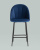 Стул полубарный Логан велюр синий фото Стул полубарный Логан велюр синий. Фото №4