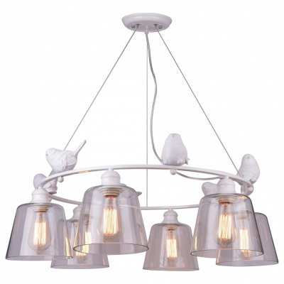 Подвесная люстра Arte Lamp Passero A4289LM-6WH фото Подвесная люстра Arte Lamp Passero A4289LM-6WH. Фото №2