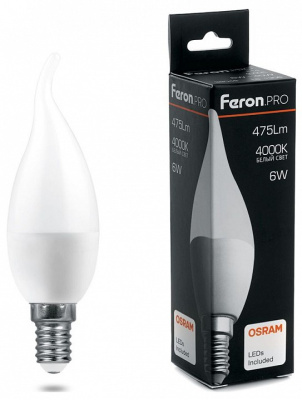 Лампа светодиодная Feron LB-1306 E14 6Вт 4000K 38048 фото Лампа светодиодная Feron LB-1306 E14 6Вт 4000K 38048. Фото №2