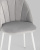Стул Логан велюр светло-серый белые ножки фото Стул Логан велюр светло-серый белые ножки. Фото №9