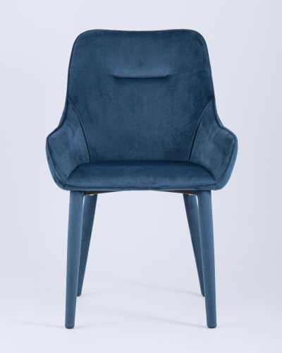 Стул Диана сине-зеленый ножки велюр. Фото №4