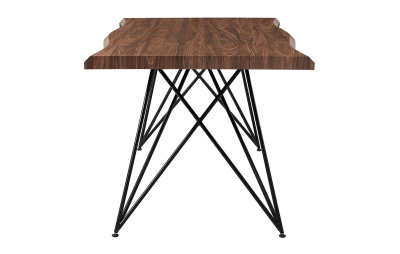 Стол T-1078 орех/матовый черный. Фото