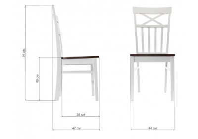 Стул деревянный Provans dirty oak фото Стул деревянный Provans dirty oak. Фото №2
