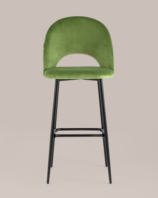 Стул барный Меган велюр травяной фото Стул барный Меган велюр травяной. Фото №5