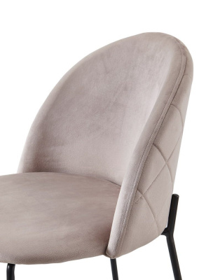 Стул C-962 бежевый/матовый черный. Фото