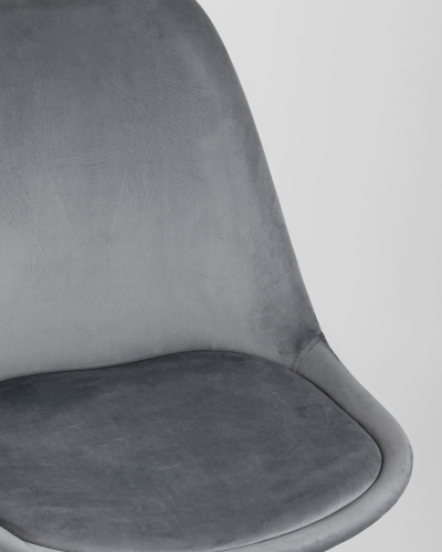 Стул FRANKFURT велюр серый. Фото №9